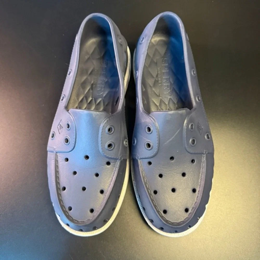 Sperry Authentic Original Float‎ Navy EVA Boat Shoe Mens 7 Womens 9